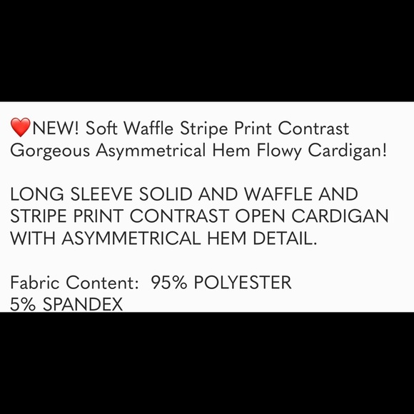 B41W🤎🖤New! Gorgeous tobacco+ black open front cardigan w/black+gray accents! - Picture 2 of 8